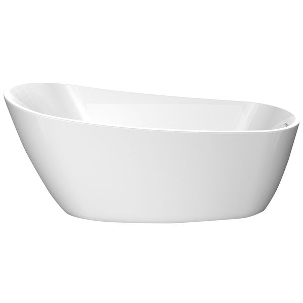 Aqua Pano 1500 x 700mm White Luxury Freestanding Slipper Bath