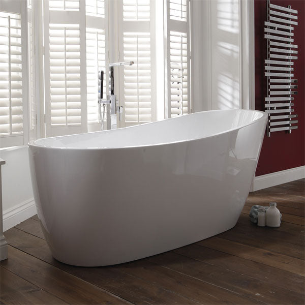 Aqua Pano 1500 x 700mm White Luxury Freestanding Slipper Bath