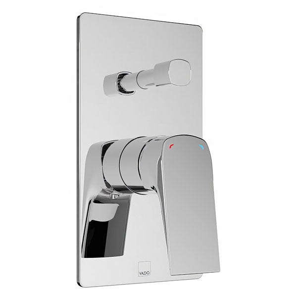 Vado Cameo Contemporary Concealed Manual Shower Valve - Rectangular Trim - 1 Control