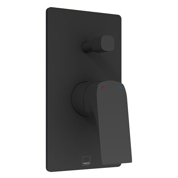 Vado Cameo Contemporary Concealed Manual Shower Valve - Rectangular Trim - 1 Control