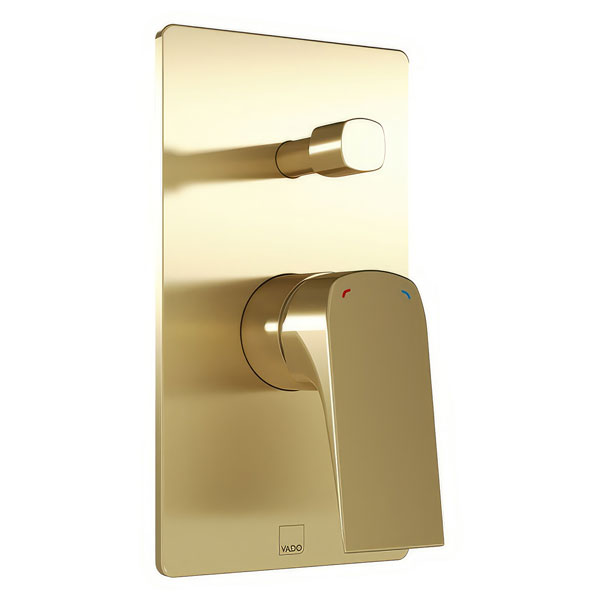 Vado Cameo Contemporary Concealed Manual Shower Valve - Rectangular Trim - 1 Control