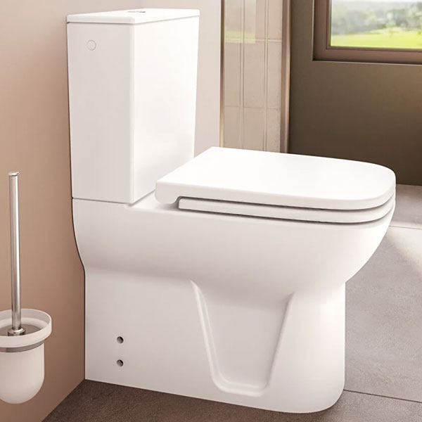 White VitrA S20 back-to-wall close coupled WC pan with cistern, 360x600mm, modern bathroom fixture.