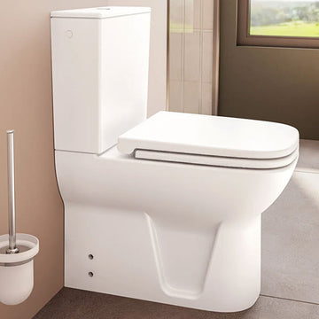 White VitrA S20 back-to-wall close coupled WC pan with cistern, 360x600mm, modern bathroom fixture.