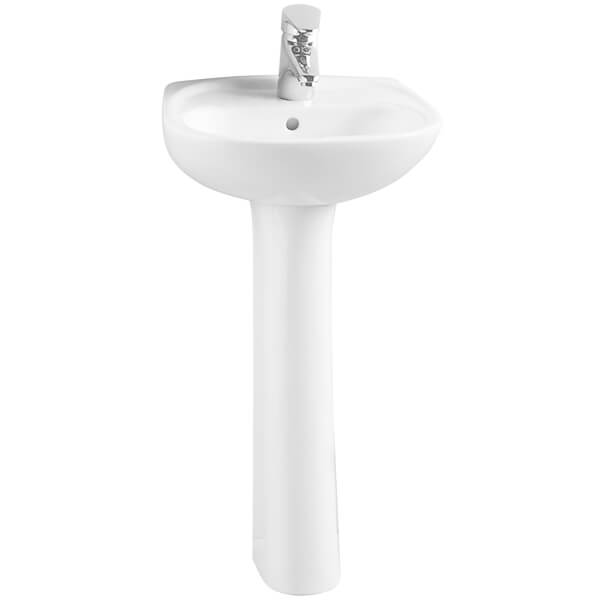 VitrA Normus 450 x 355mm White 1 Tap Hole Wall Hung Basin