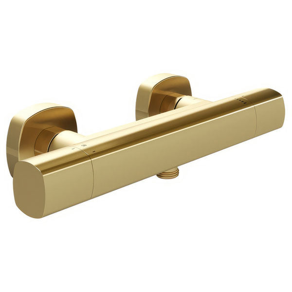 Vado Cameo Round Thermostatic Exposed Bar Shower Valve - 1 Outlet - 2 Control