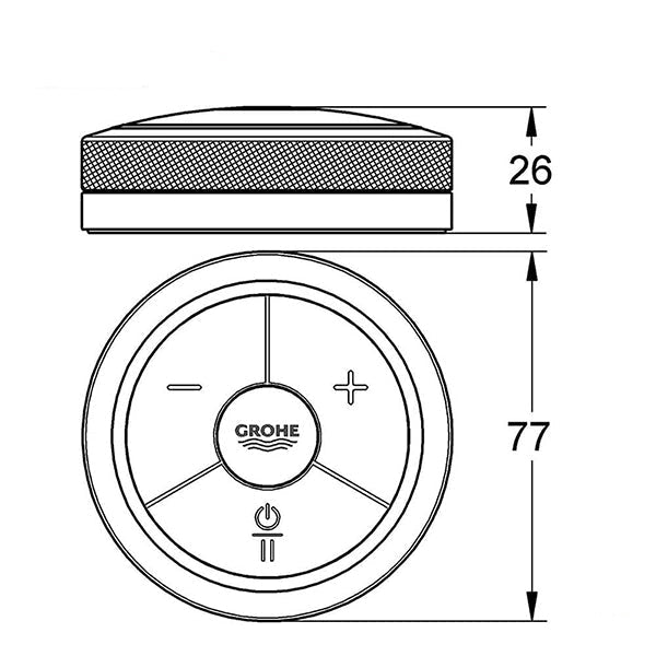Grohe F-Digital Remote Controller Wireless For Bath Or Shower