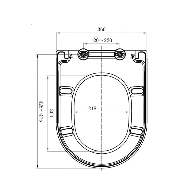 IMEX Arco Slimline White Soft Close Toilet Seat with quick release hinges, designed for comfort and easy cleaning.