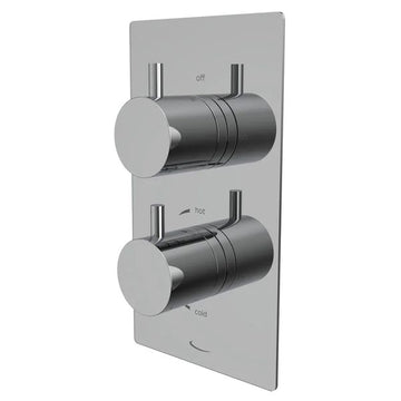 Tavistock Quantum Contemporary Concealed Thermostatic Shower Valve - Rectangular - 2 Control