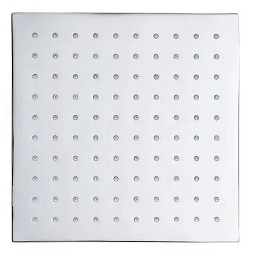 Tavistock Square Fixed Shower Head with Arm - Stainless Steel - 250 x 250mm