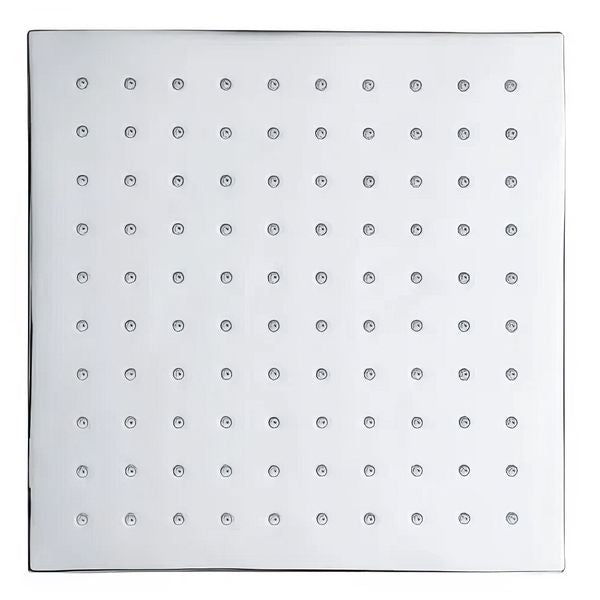 Tavistock Square Fixed Shower Head with Arm - Stainless Steel - 250 x 250mm