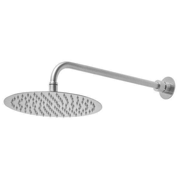 Tavistock Round Fixed Shower Head with Arm - 250 x 250mm - Single Spray - Stainless Steel