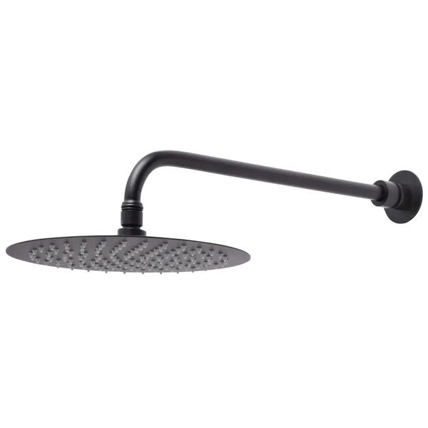 Tavistock Round Fixed Shower Head with Arm - 250 x 250mm - Single Spray - Stainless Steel