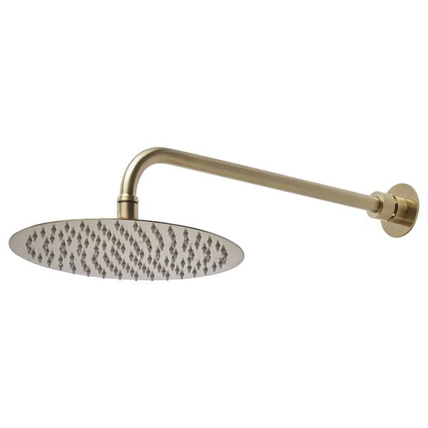 Tavistock Round Fixed Shower Head with Arm - 250 x 250mm - Single Spray - Stainless Steel