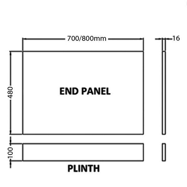 White Kartell K-Vit Atlantis waterproof bath end panel with plinth, designed for modern bathroom installations.