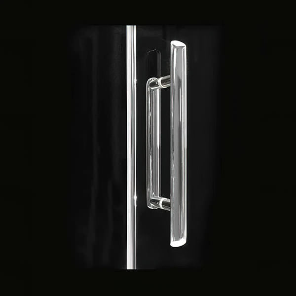 Merlyn 6-Series Sliding Shower Door with 215mm Inline Panel - Aluminium Frame - Reversible