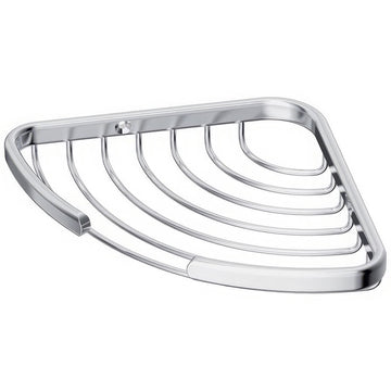 Contemporary chrome wire soap basket by Ideal Standard Concept, measuring 205 x 145mm, mounted in a modern bathroom setting
