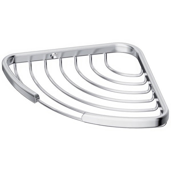 Contemporary chrome wire soap basket by Ideal Standard Concept, measuring 205 x 145mm, mounted in a modern bathroom setting