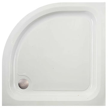 JT Ultracast Flat-Top White Quadrant Shower Tray - ABS Capped Acrylic Stone Resin