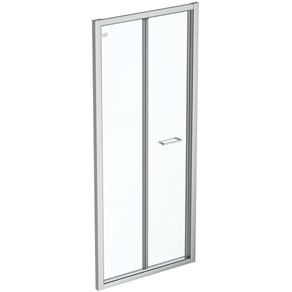 Ideal Standard Connect-2 Bifold Shower Door with Handle - Aluminium Frame