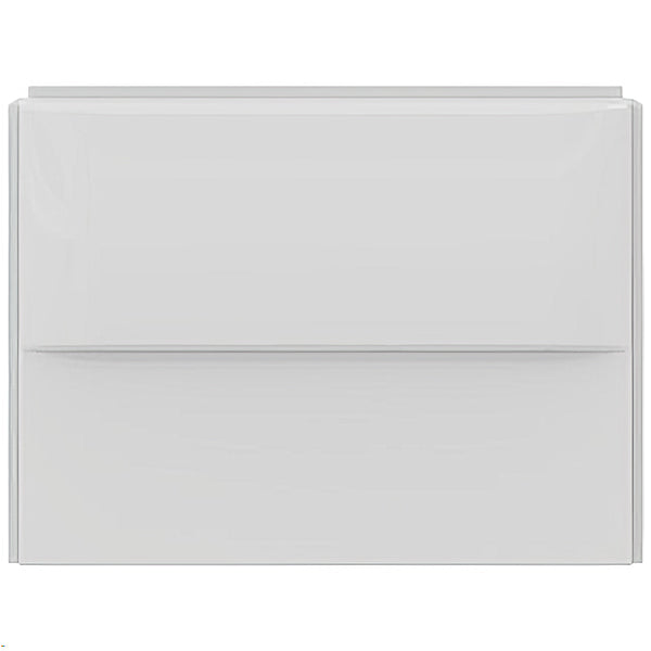 White acrylic Ideal Standard Baronet straight bath end panel, 690x525mm, designed for bathroom installation.
