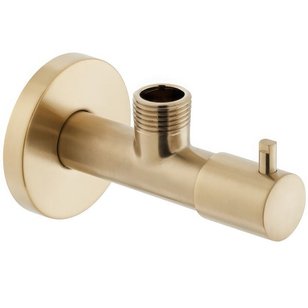 Vado Individual Wall Mounted Quarter Turn Angle Shut Off Valve with Integrated Filter