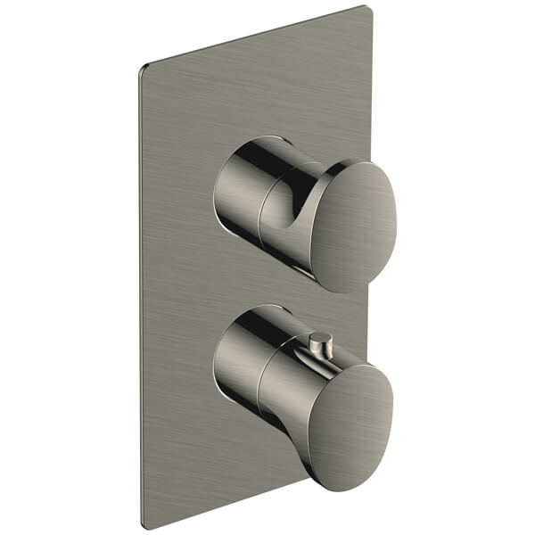 RAK Contemporary Concealed Thermostatic Shower Valve - Rectangular Trim - 2 Control