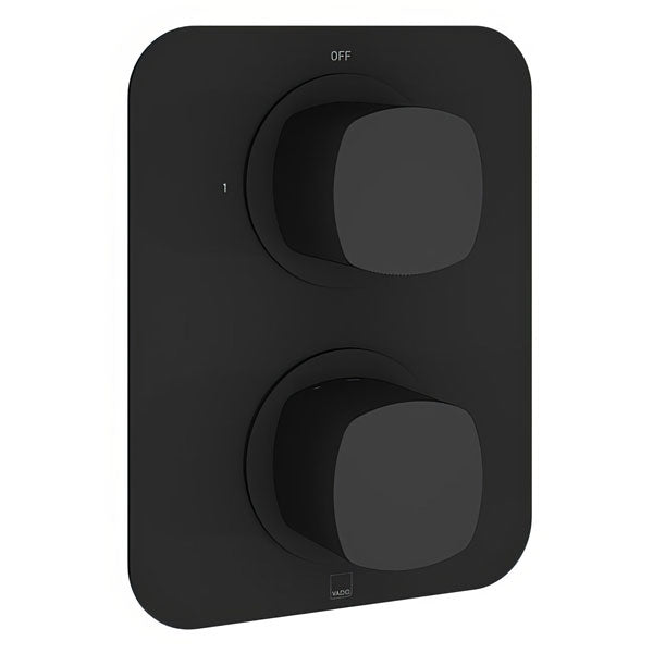 Vado Cameo Contemporary Concealed Thermostatic Shower Valve - Rectangular Trim - 2 Control
