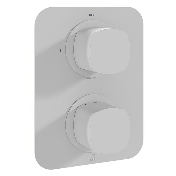 Vado Cameo Contemporary Concealed Thermostatic Shower Valve - Rectangular Trim - 2 Control
