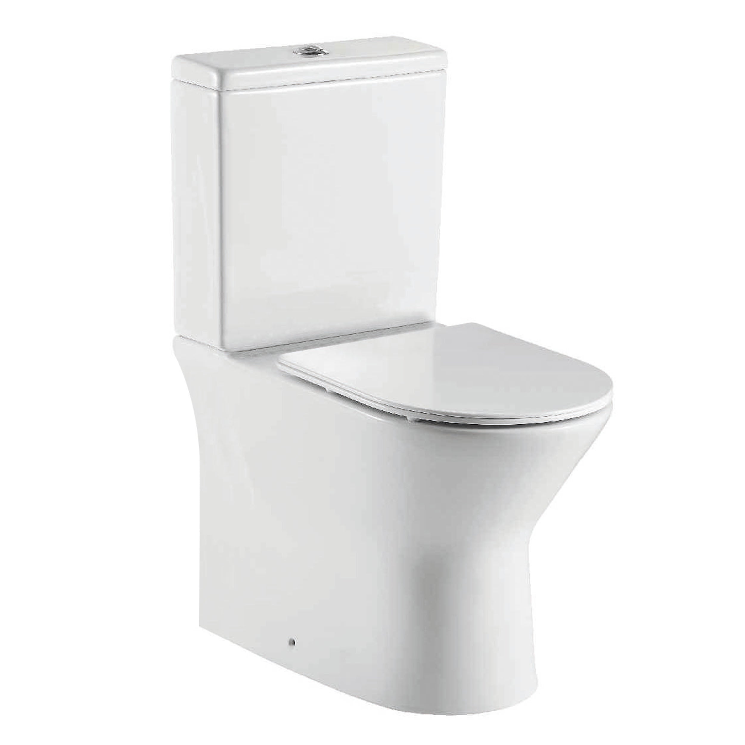 Middleton Rimless Closed Back Close Coupled Toilet with Cistern & Slim Soft Close Seat