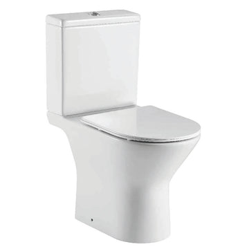 Middleton Rimless Open Back Close Coupled Toilet with Cistern & Slim Soft Close Seat