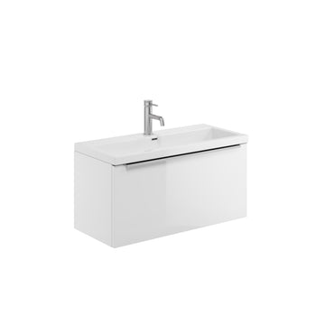 Muro 800 Wall Hung Basin Unit with Ceramic Basin