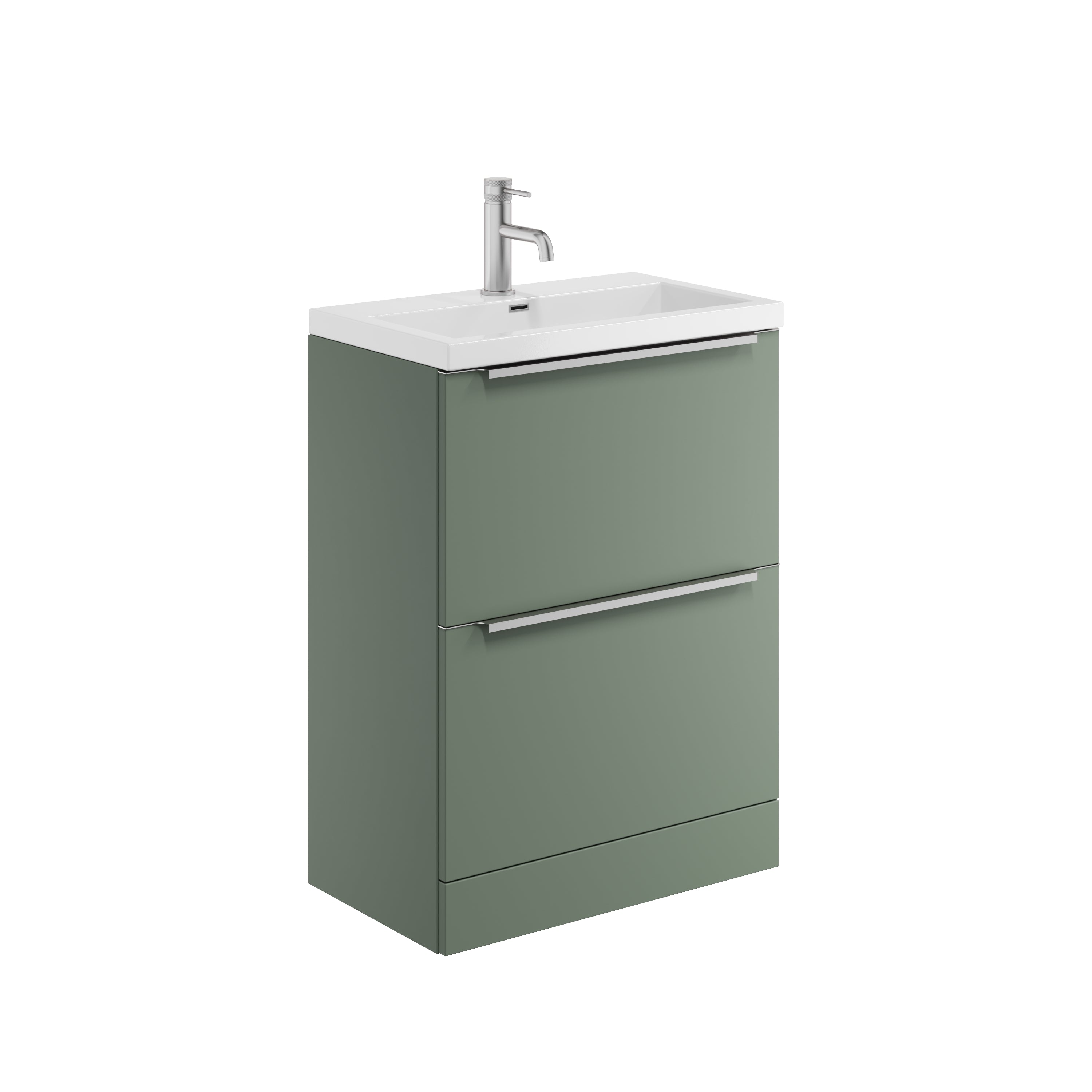Muro PLUS 600 Floor Standing Basin Unit with 600 Ceramic Basin