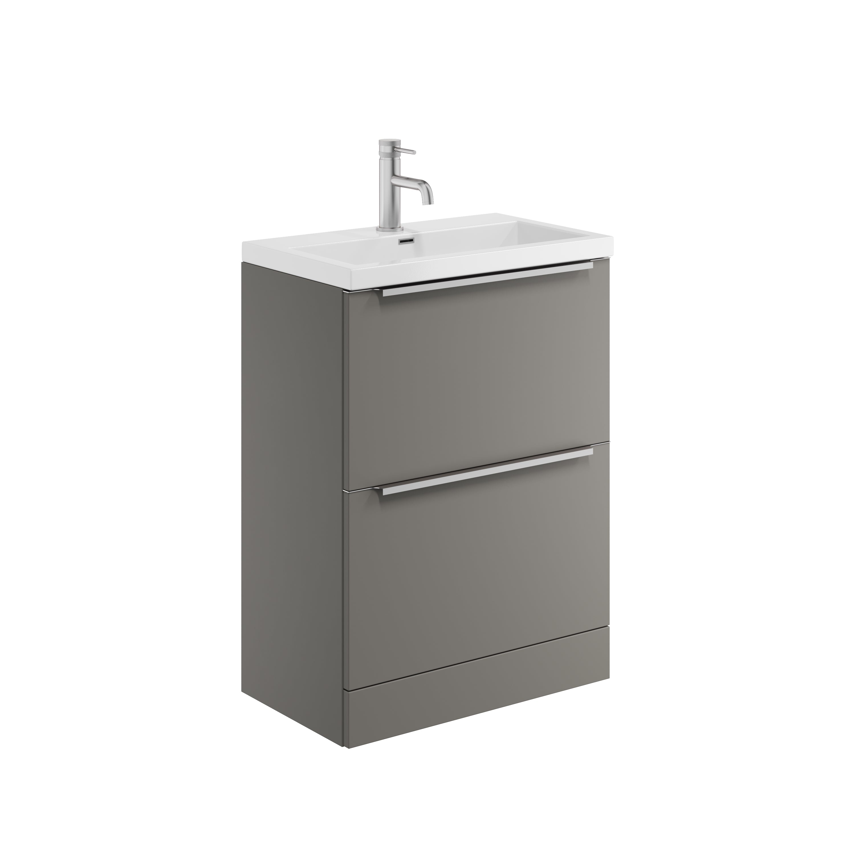 Muro PLUS 600 Floor Standing Basin Unit with 600 Ceramic Basin