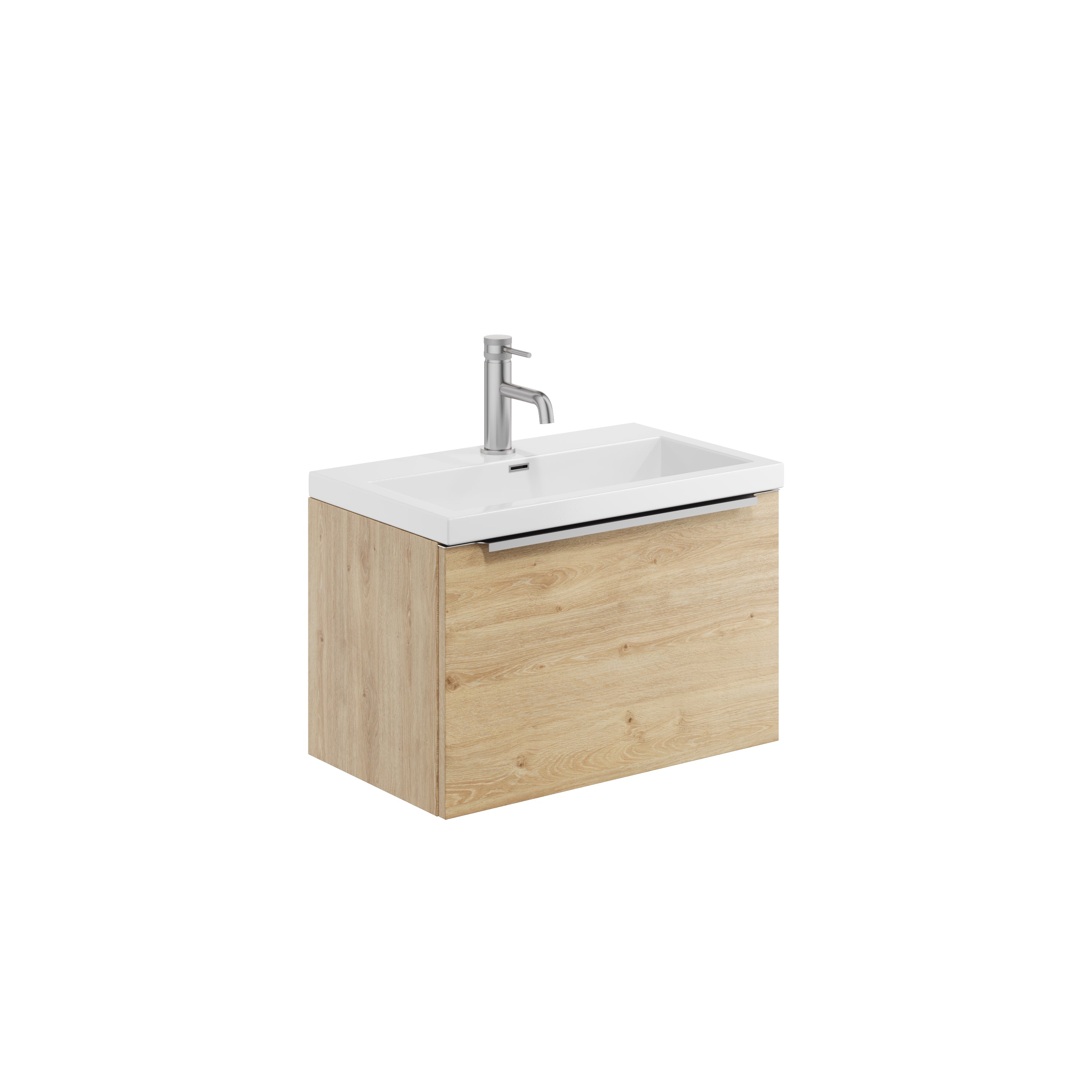 Muro 600 Wall Hung Basin Unit with Ceramic Basin