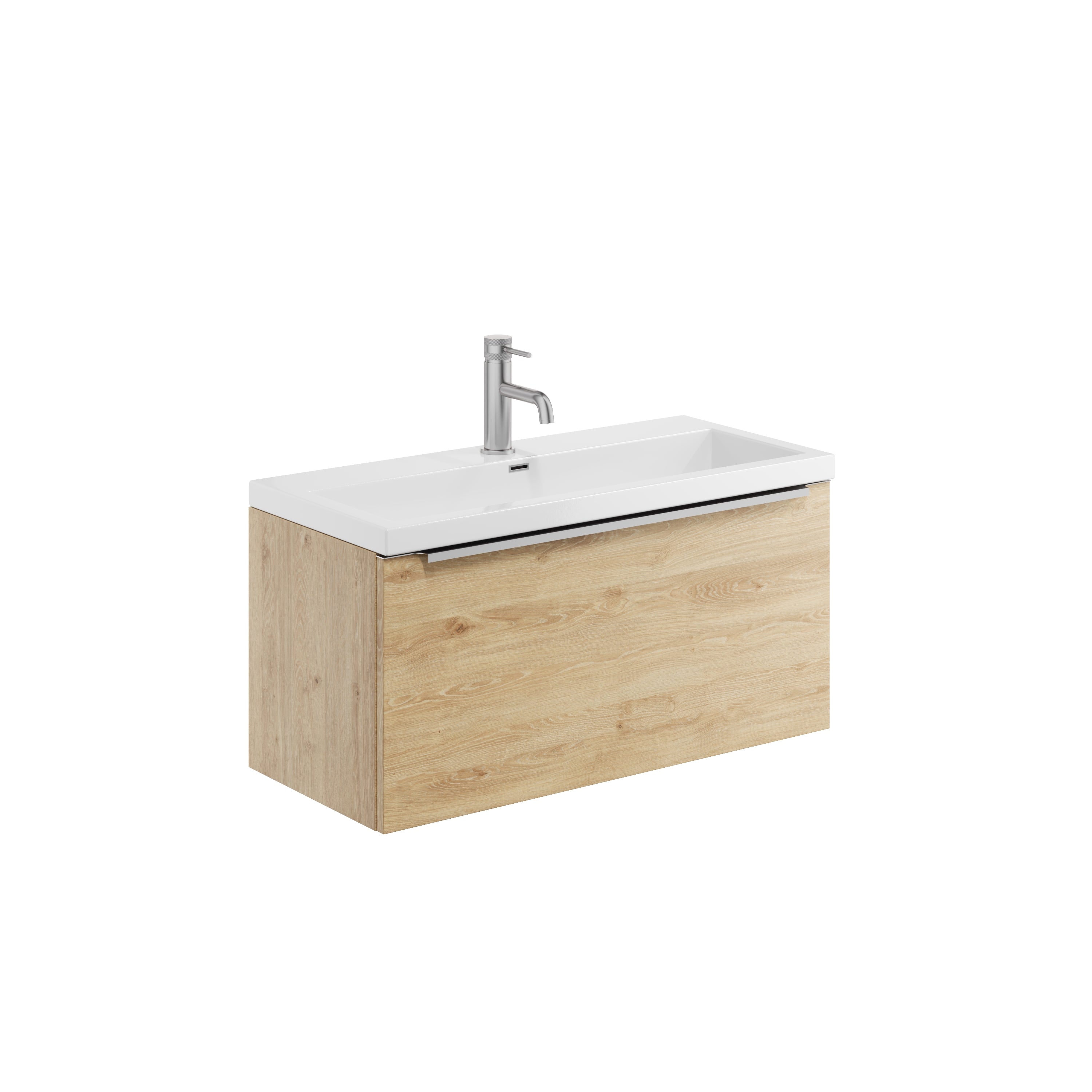 Muro 800 Wall Hung Basin Unit with Ceramic Basin
