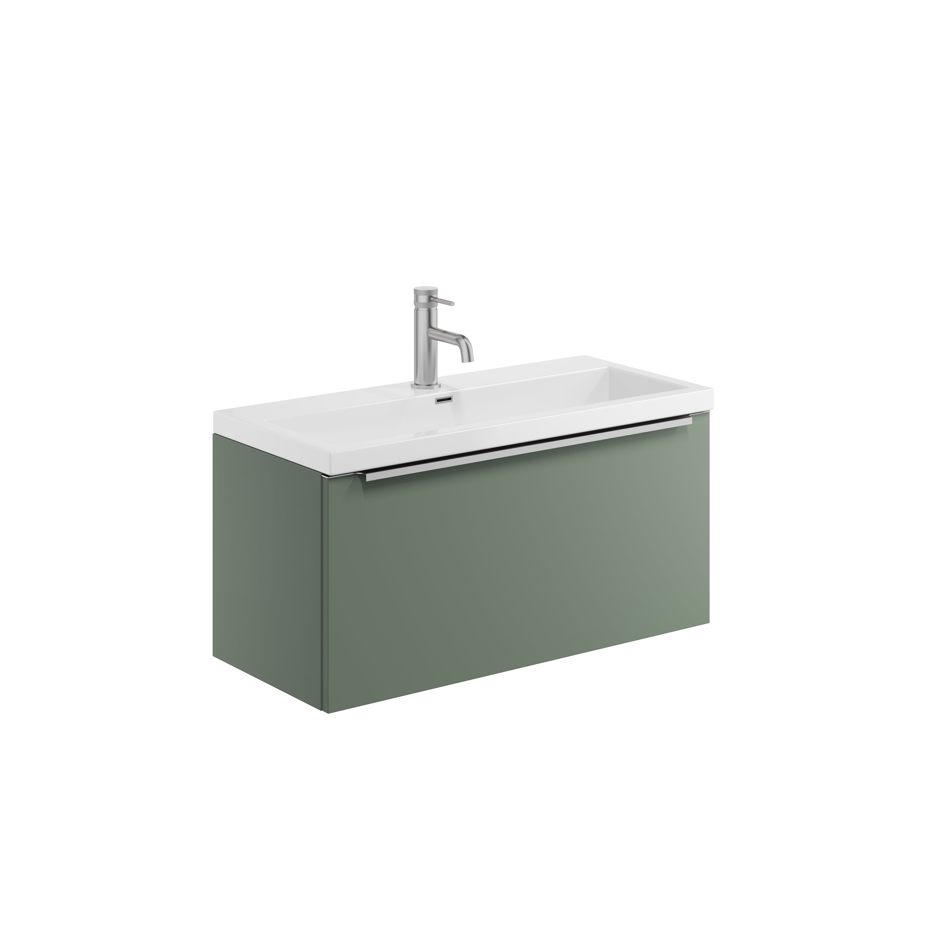 Muro 800 Wall Hung Basin Unit with Ceramic Basin