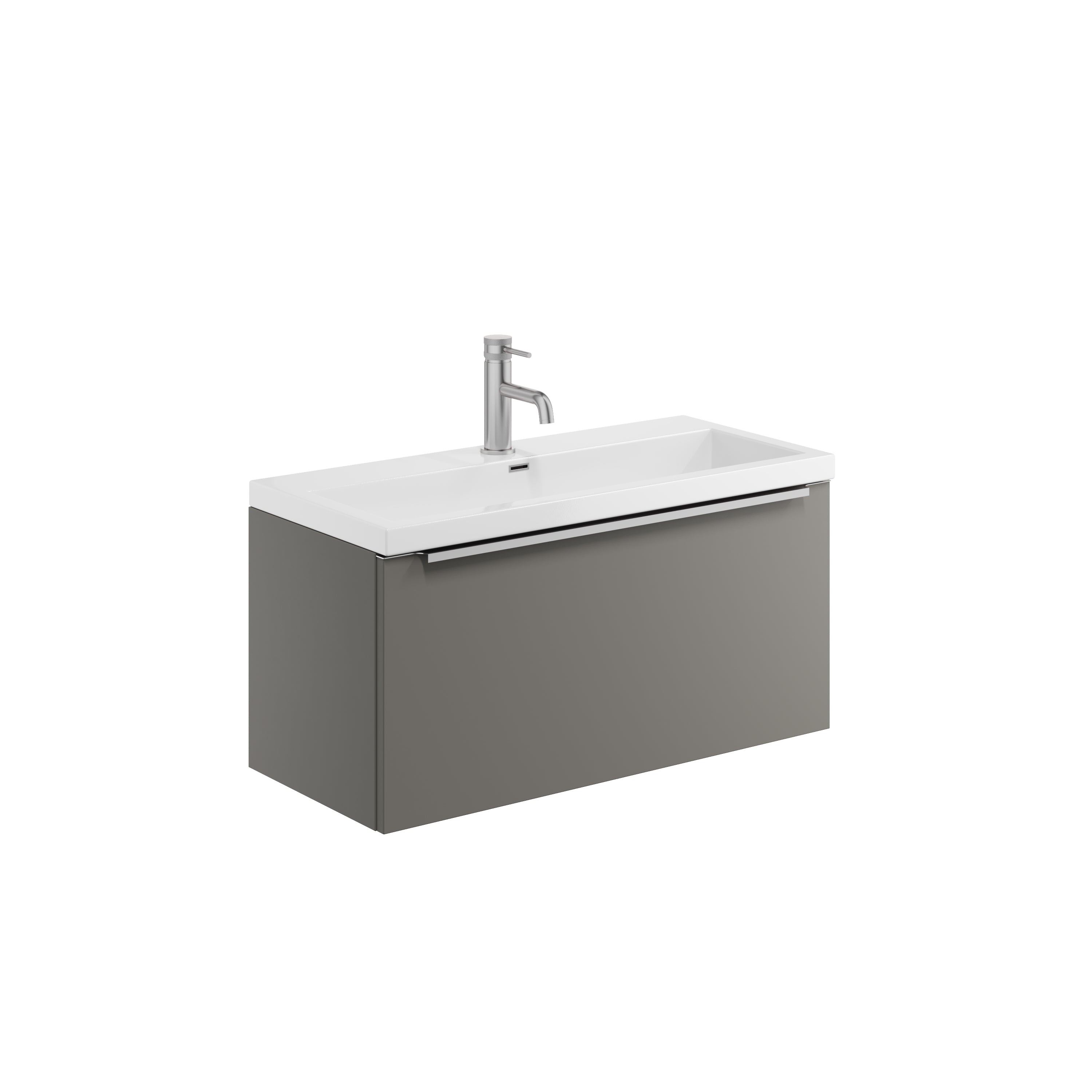 Muro 800 Wall Hung Basin Unit with Ceramic Basin