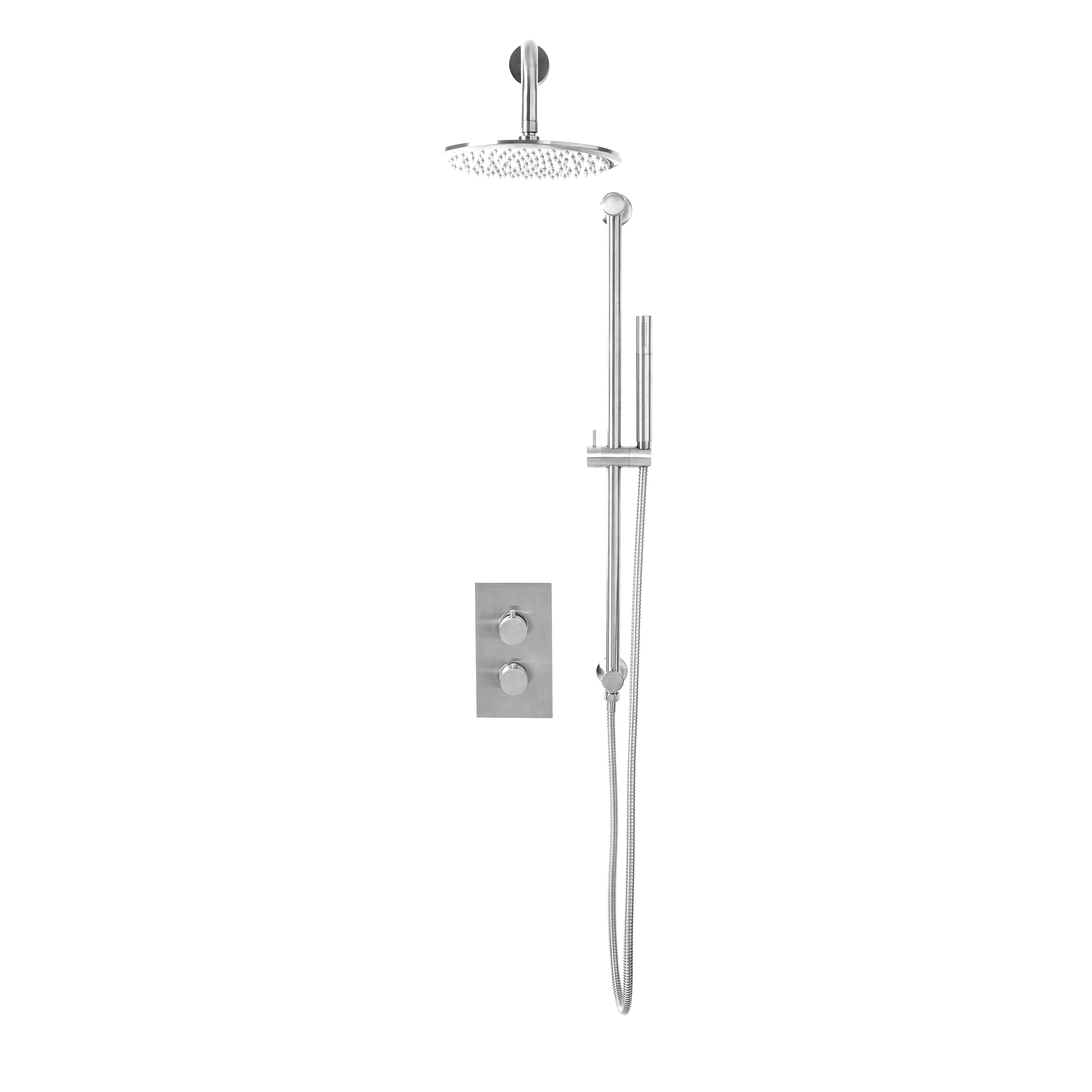 Core Concealed Round Shower Set with Riser Kit