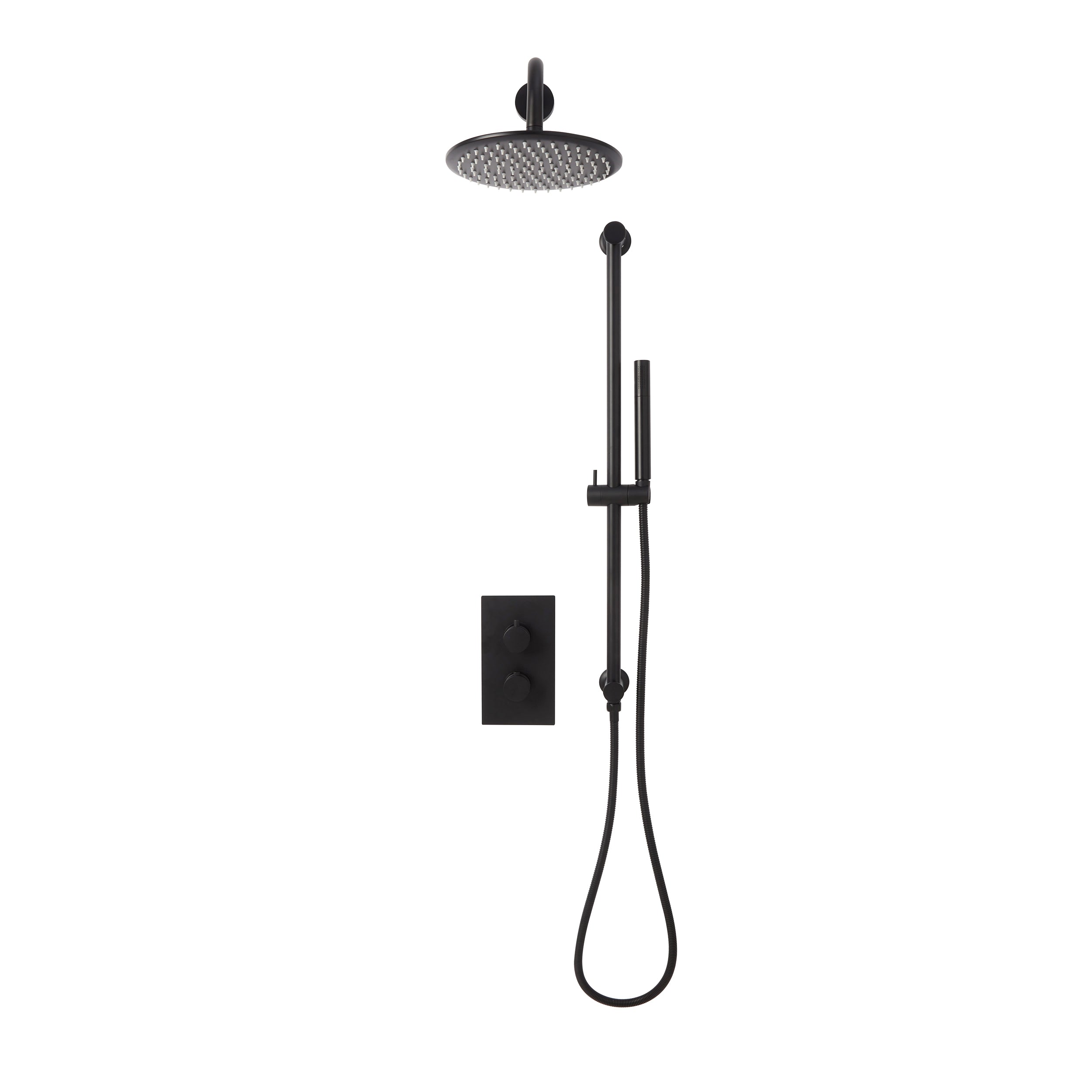 Core Concealed Round Shower Set with Riser Kit