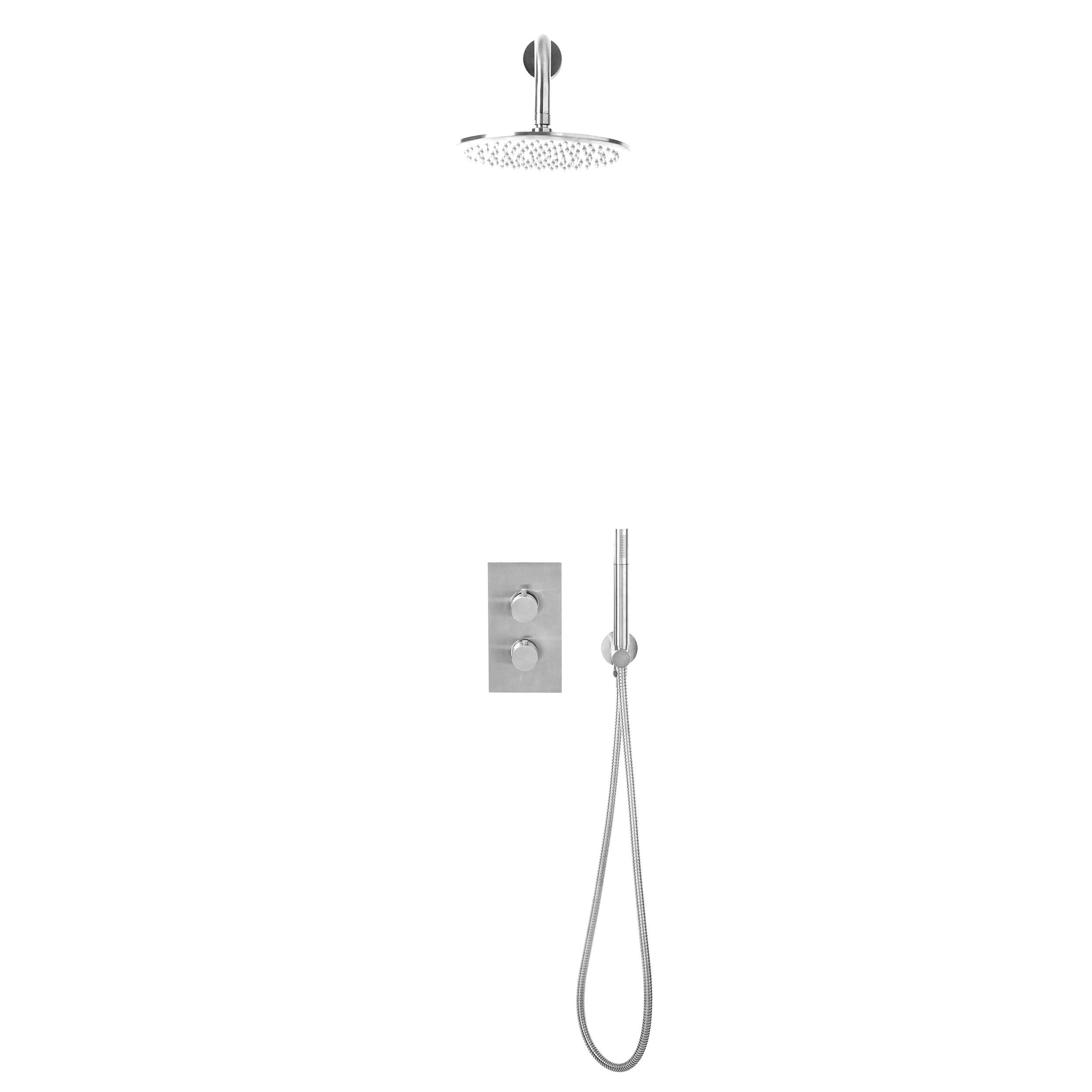 Core Concealed Round Shower Set with Drench Head & Handset
