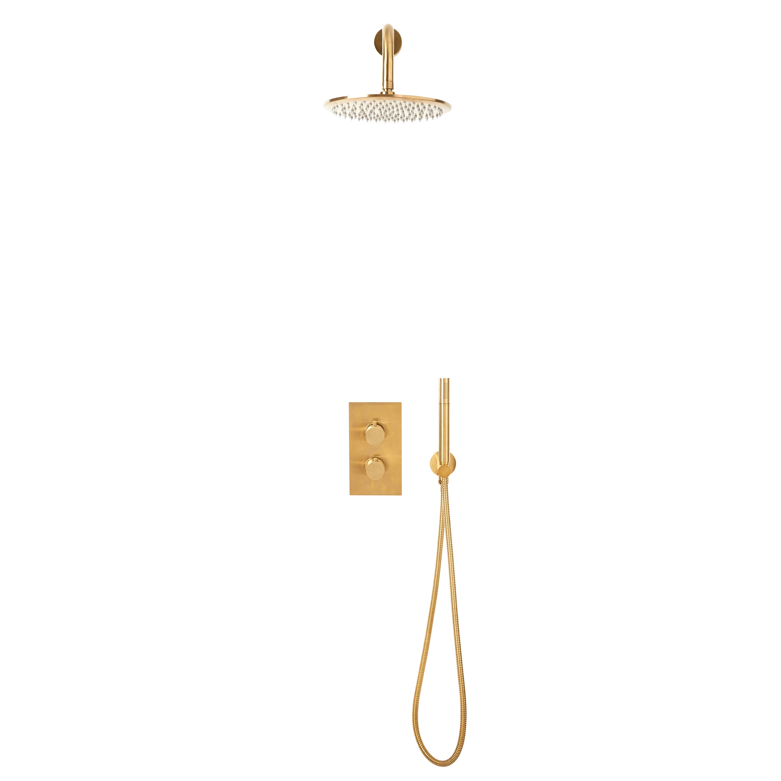 Core Concealed Round Shower Set with Drench Head & Handset
