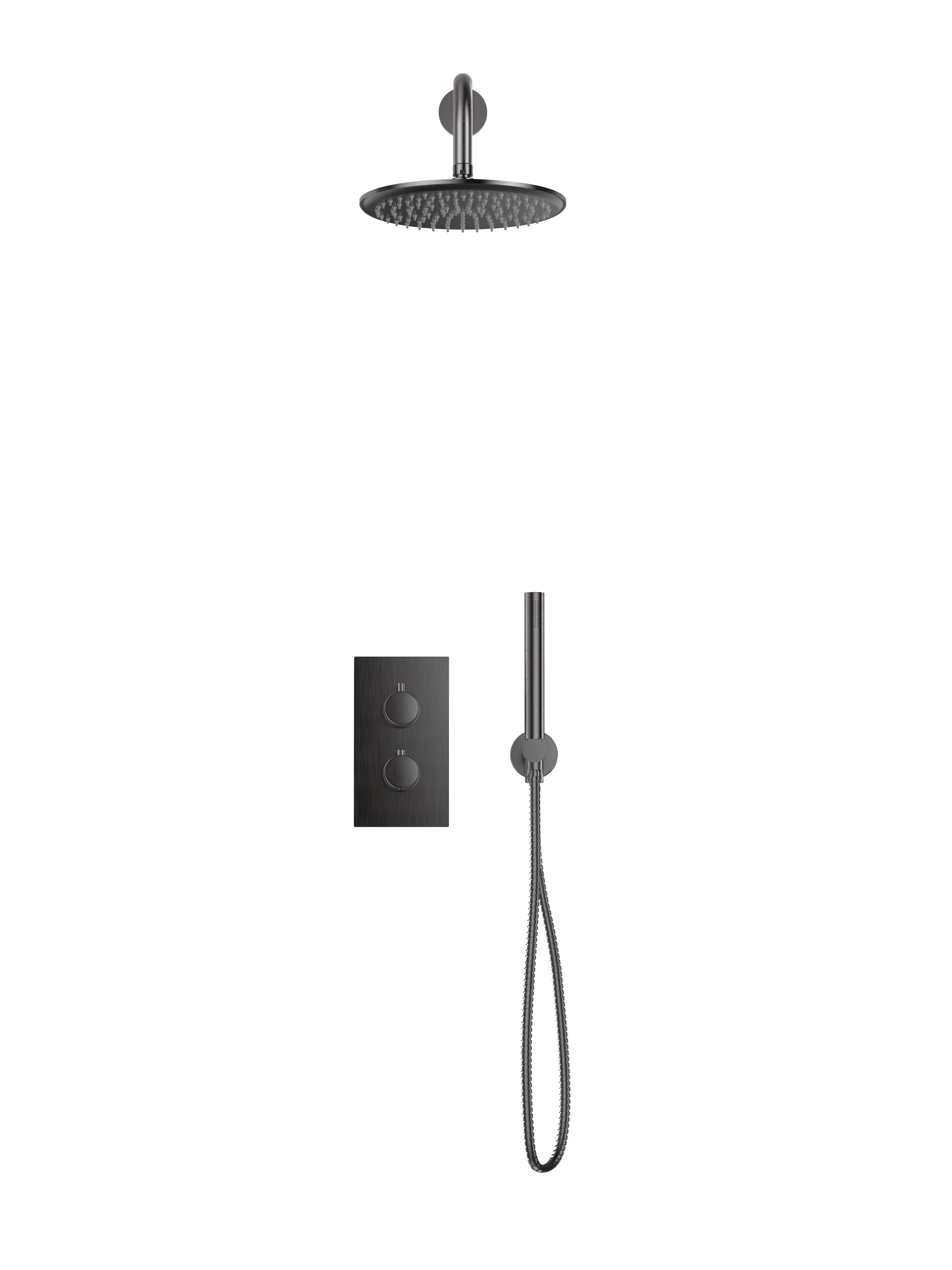 Core Concealed Round Shower Set with Drench Head & Handset