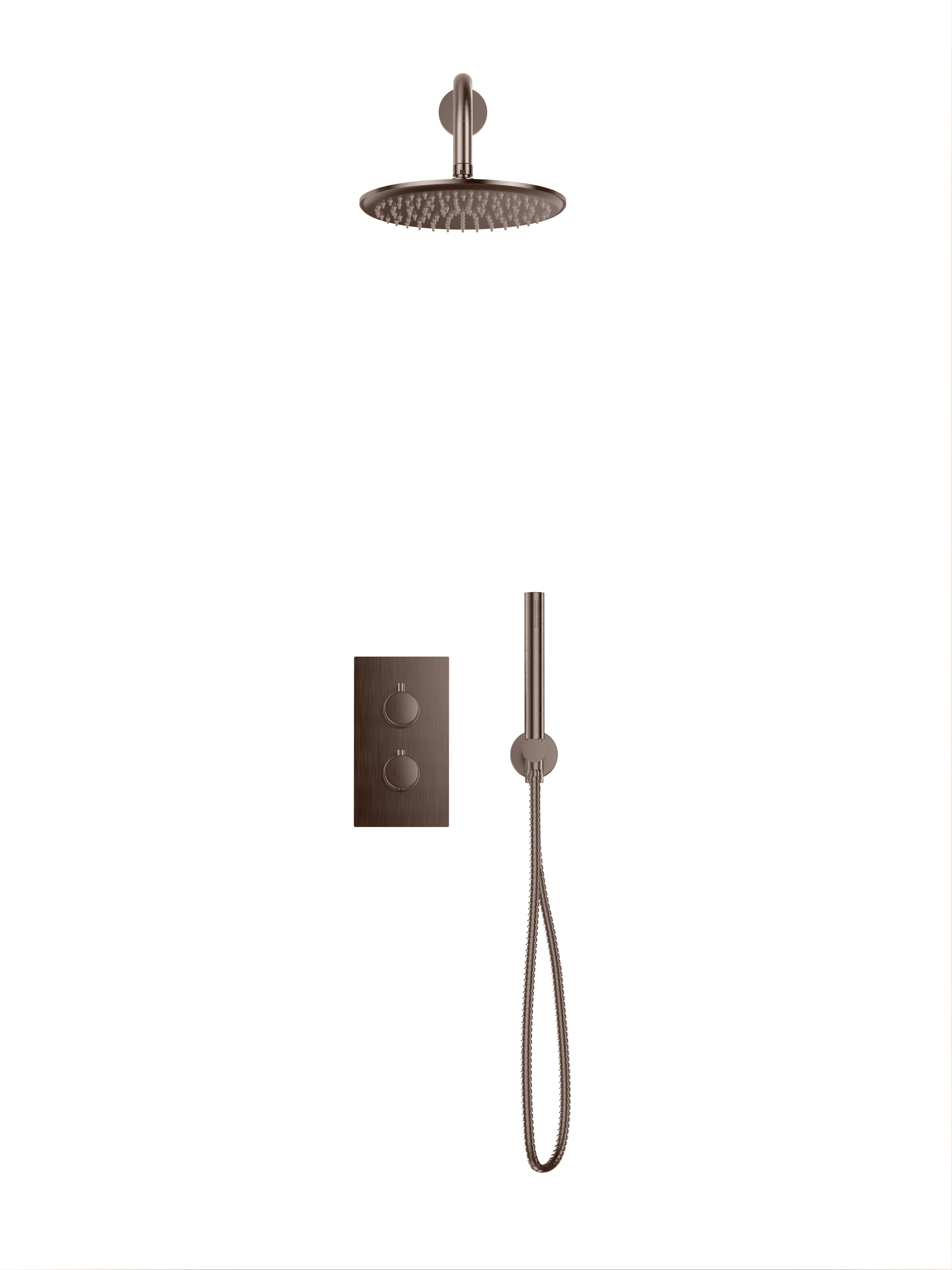 Core Concealed Round Shower Set with Drench Head & Handset