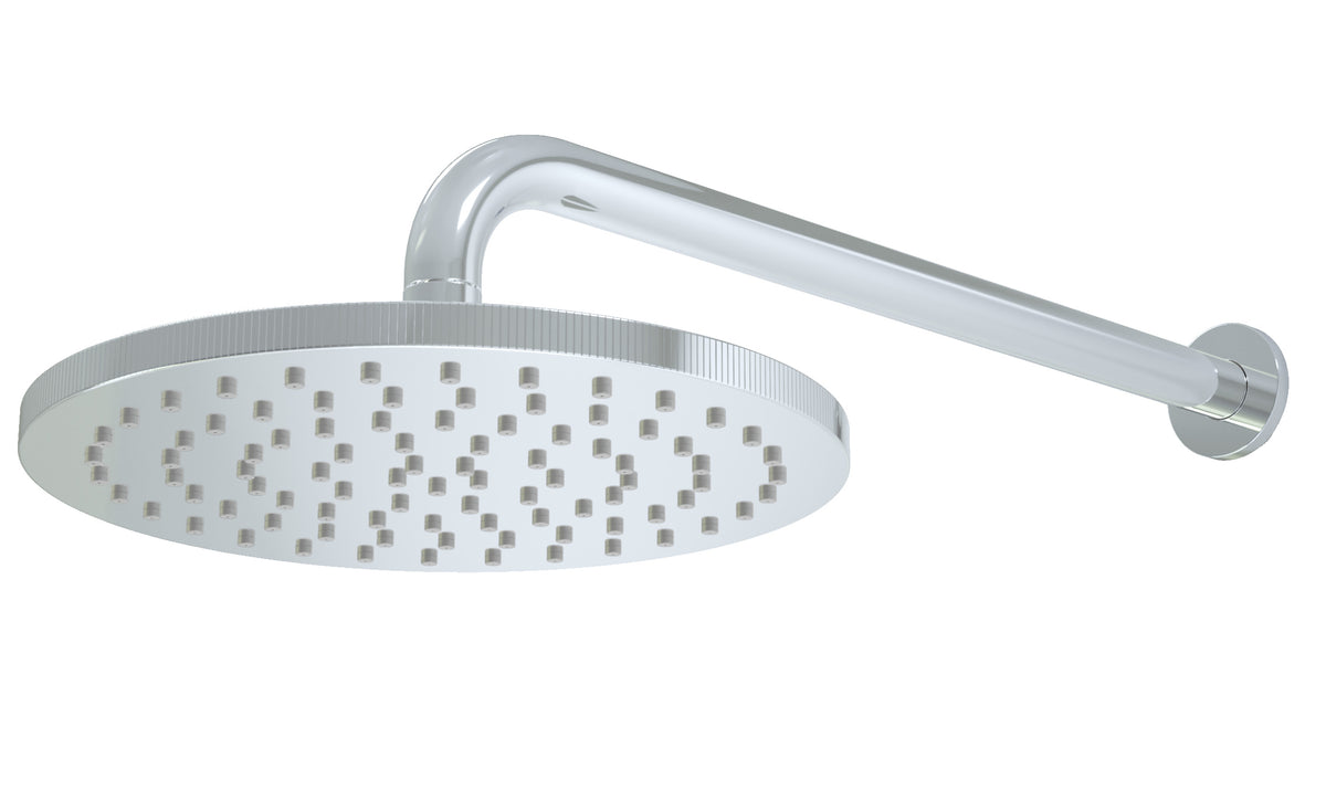 Core Knurled Round Shower Head & Arm
