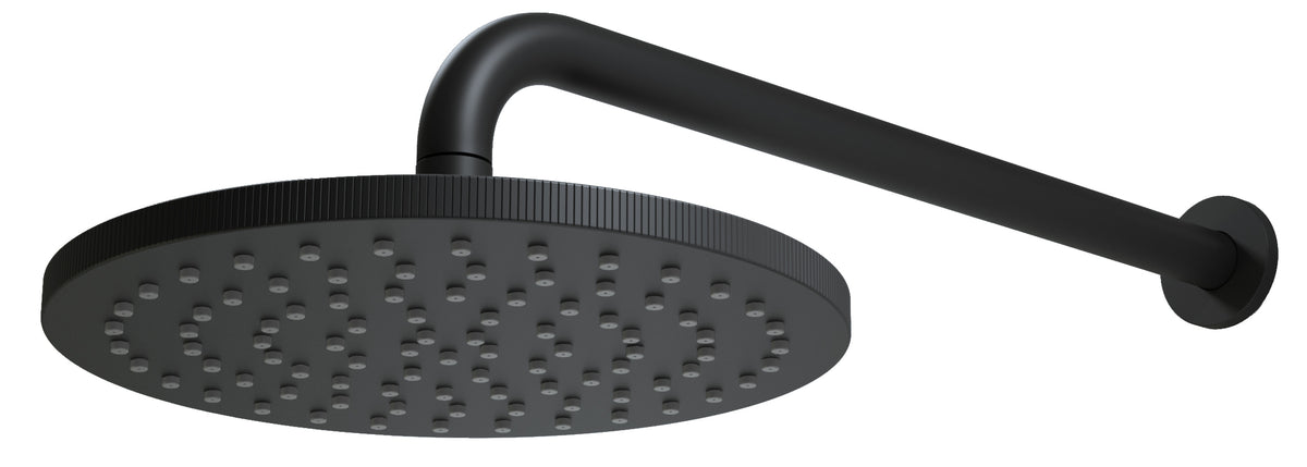 Core Knurled Round Shower Head & Arm