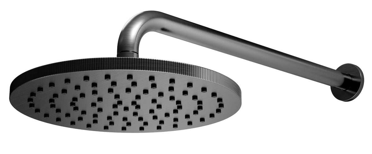 Core Knurled Round Shower Head & Arm