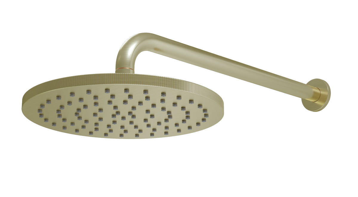 Core Knurled Round Shower Head & Arm