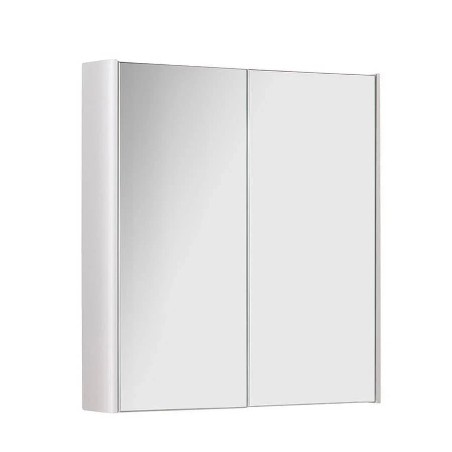 Options 24 500mm Mirror Cabinet – White - Tuskan Tiles