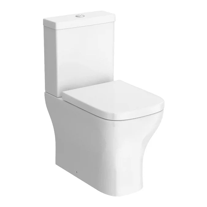 Porto Rimless Closed Back Close Coupled Toilet with WRAS Cistern & Soft Close Seat