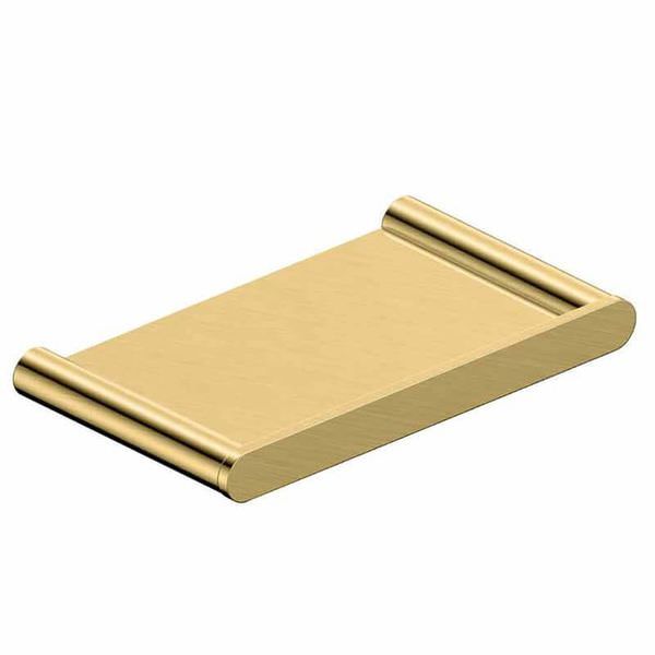 Contemporary stainless steel RAK Petit soap dish with wall holder, round design, 112x120mm, ideal for modern bathrooms.